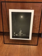 Vintage 1995 New York City World Trade Towers At Night Signed B&amp;W Original Photo - $74.23