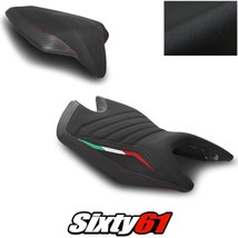 Aprilia Tuono RS 660 Seat Covers 2021 2022 Black Red Luimoto Tec-Grip Suede - £206.04 GBP