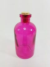Purple Fuchsia Colored Glass Vintage Style Apothecary Jar Height 5.5 in - $15.28