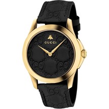 Gucci YA1264034 G-Timeless Unisex PVD Gold plated Slim Watch - £710.33 GBP