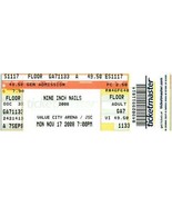 Nine Inch Nails Ticket Stub November 17 2008 Columbus Ohio Untorn - £24.57 GBP