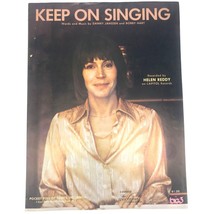 Vintage Sheet Music, Keep on Singing by Helen Reddy on Capitol Records, Janssen - £6.14 GBP