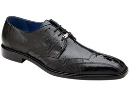 Men&#39;s Belvedere Shoes Valter Genuine Caiman Crocodile and Lizard Black 1480 - £518.68 GBP