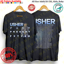 Usher Past Present Future Tour 2024 T-shirt All Size Adult S-5XL Kids Babies - £19.24 GBP+