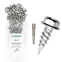 Stainless Steel Zip Screws - Pack of 100 for Seamless Install - $32.08