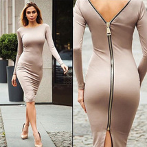 Women&#39;s Elegant Dress, Slim Back Zipper Long Skirt, Sexy Dress for Women - £22.66 GBP