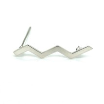 Tiffany &amp; Co Estate Zigzag Wave Brooch Sterling Silver By Paloma Picasso... - £154.11 GBP