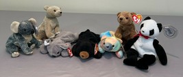 Lot of Ty Beanie Babies Baby Bear Fortune Sammie Cubs Bear Koala Mel Pecan - $20.46