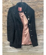 Kate Spade Faux Fur Coat Black Size Small - Please Read!! - £26.35 GBP