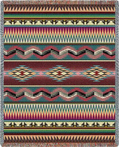 72x54 DESERT STRIPE Southwest Tapestry Afghan Throw Blanket - £50.58 GBP