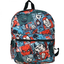 Avengers Retro Comic Strips All Over Print 16&quot; Backpack Multi-Color - £27.63 GBP