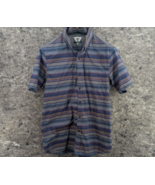 Men&#39;s Vissla Shirt Multicolor Striped Pocket L Classic Beach TIKI Surf S... - $24.99