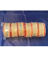 6 Roll&#39;s Brand New Place &amp; Time Holiday Christmas Wired Ribbon Deck the ... - $63.32 CAD