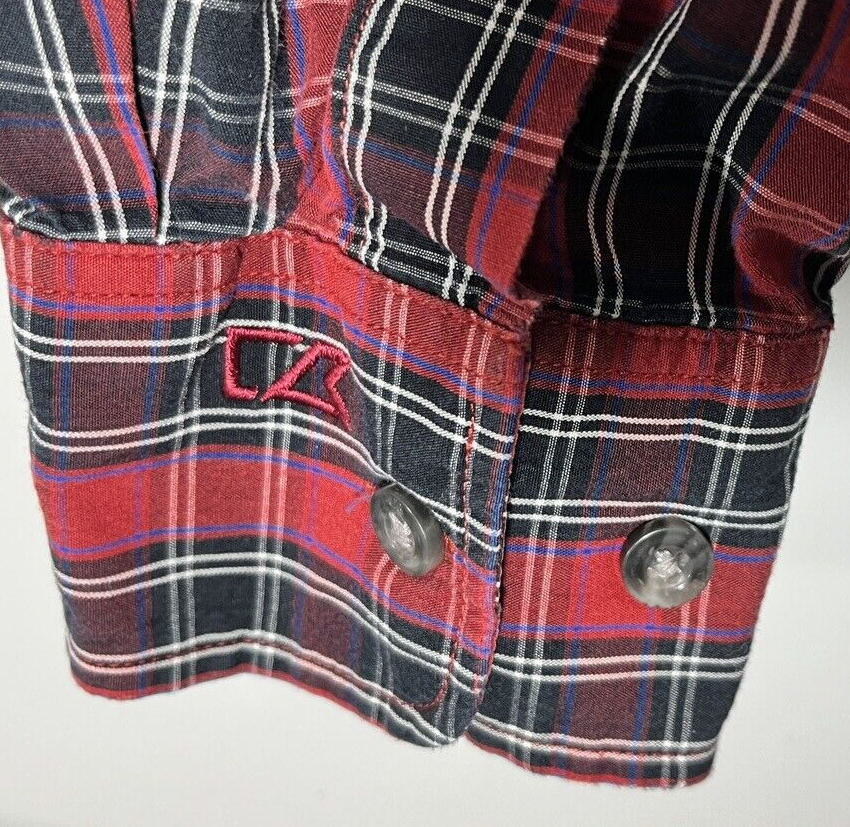 Cutter & Buck Men’s Large L Red Black White Plaid Button Down Shirt Long Sleeves Item image 7