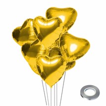 25 Set Balloons Decorations 18 Inch Balloon And Gold Heart Foil Balloons... - $27.99