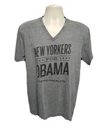 New Yorkers for Obama ny.barackobama.com Adult Large Gray TShirt - €16,92 EUR