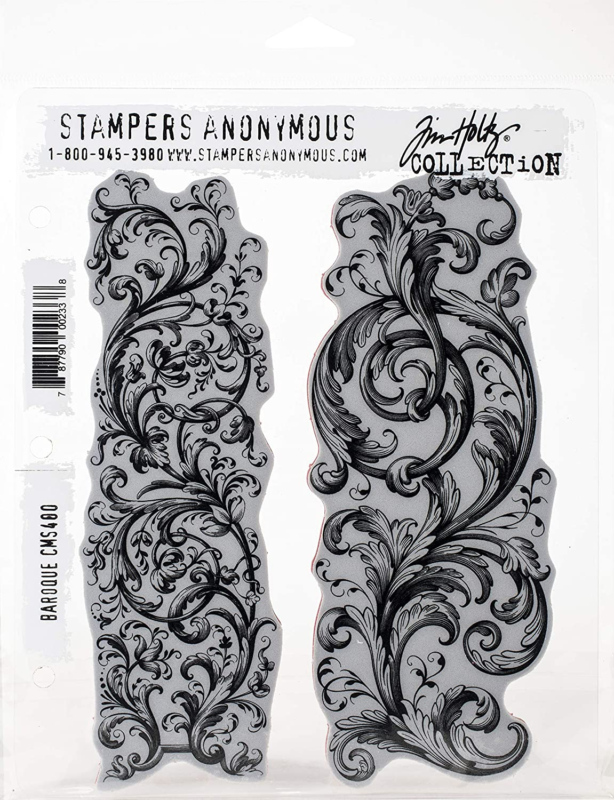 Tim Holtz - Stampers Anon CLING RBBR STAMP SET BAROQUE - £32.92 GBP