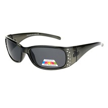 Tac Gafas de Sol Lente Polarizada Mujer Pedrería Envuelva Rectangular UV 400 - £10.13 GBP+