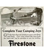 1916 Firestone Bicycle Tires Camping Advertisement Akron Ohio DWMYC2 - $18.49