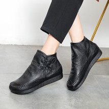 New Early autumn new women&#39;s Retro casual boots, beef tendon bottom, wearable an - £100.22 GBP