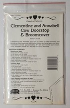 Clementine Annabell Cow Doorstop &amp; Broom Cover Ozark Crafts Country Patt... - $9.89