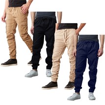 Mens Cargo Jogger Pants Cotton Flex with Stretch Comfort (Size: S-2XL) F... - €25,28 EUR