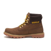 CAT Men&#39;s E Colorado Plain Toe Leather Lace Up Work Boot Otter Size 8.5 - £69.08 GBP