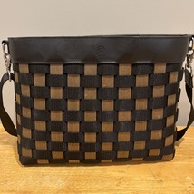 Longaberger To Go Basket Tote Purse Large Strap 2008 Woven Wood And Fabr... - £22.79 GBP