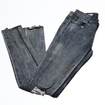 Silence + Noise Dark Grey Distressed High Rise Skinny Twig Jeans Size 25 - £33.44 GBP