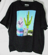 Fortnite TShirt Mens 3X 3XG 3TG Llama Cactus Tee Black - £5.17 GBP