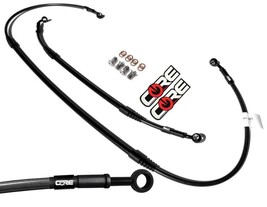 Kawasaki KX125 Brake Lines 2003 Front Rear Carbon Stainless Steel Braided - £103.58 GBP