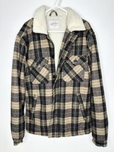 Vintage Re-Mastered Cotton On Plaid Sherpa Lined Jacket Large  - $49.45