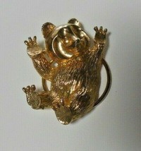 Gold-tone Bear Scarf Clip - £13.29 GBP