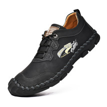 Summer Fashion Designer Shoes Men Genuine Leather Casual High Quality Cl... - £41.84 GBP