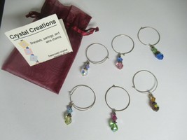Crystal Creations Swarovski Crystal Wine Glass Charms - $15.40