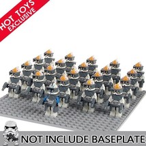 21pcs/set Star Wars Clone troopers Wolfpack Battalion Republic Army Minifigures - £26.37 GBP