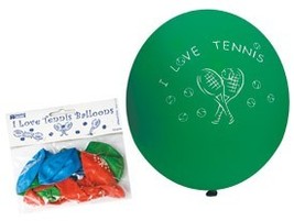 12&quot; I Love Tennis Ballon Pack 2-pack - $11.99