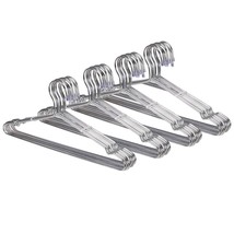 40 Pack Clothes Hangers Stainless Steel Strong Wire Metal Hangers Coat Hangers S - £34.64 GBP