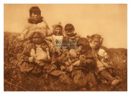 Nunivak Native American Children By Edward S. Curtis 1907 5X7 Photo - £6.76 GBP