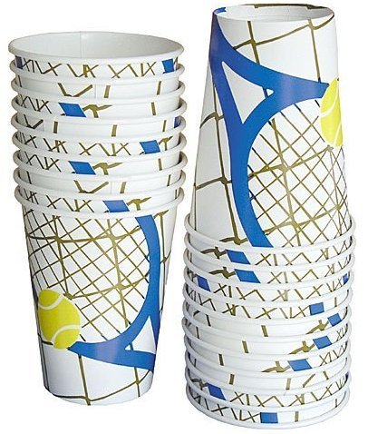 Tennis Racquet Beverage Cup 40pc - $14.99