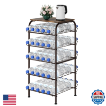 smusei Water Bottle Organizer 5 Tier Free Standing Water Bottle Holder R... - $56.02