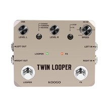 Twin Looper Electric Guitar Effect Pedal Loop Station 11 Types Of Play W... - £91.99 GBP