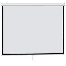 Manual Pull Down Projection Screen Matte White Home Hd Movie Theater 120... - $109.23