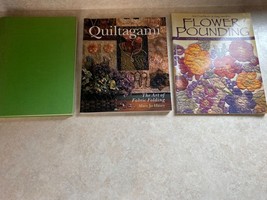 Quilting And Flower Pounding Lot Of Three Magazines and Book - $8.80