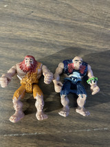 Fisher Price Prehistoric Dinosaur Caveman Toy 2&quot; Lot of 2 - £11.12 GBP