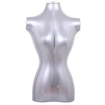 Back to 20s Female 3/4 Form Inflatable Mannequin Torso Dummy Model Fashion Dress - $19.79