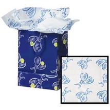 Tennis Crossed Racquet Tissue Paper 20pc - £10.26 GBP