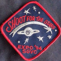 Vintage Shoot For The Stars Sew-On Patch – Gently Used – VGC – COLLECTIB... - £4.75 GBP