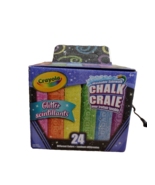 Crayola Washable Sidewalk Chalk 24 Glitter Assorted Colors Sparkly Summe... - $21.69 CAD