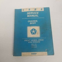 Chrysler Motors 1988 Chassis Body Service Manual, Ram Van, Caravan, Voyager - £15.54 GBP